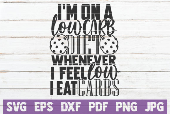 Review: I'm on a Low Carb Diet Quote for Embroidery