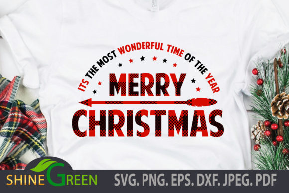 Review: Merry Christmas Plaid, Arrow with Quote Design