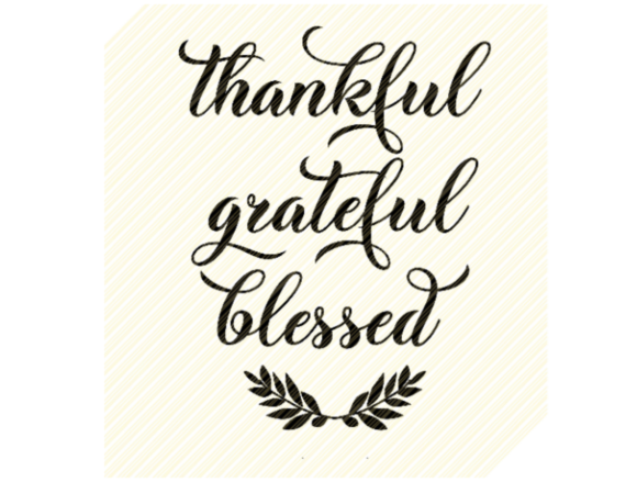 Reviewing the Thankful Grateful Blessed Quote Graphic